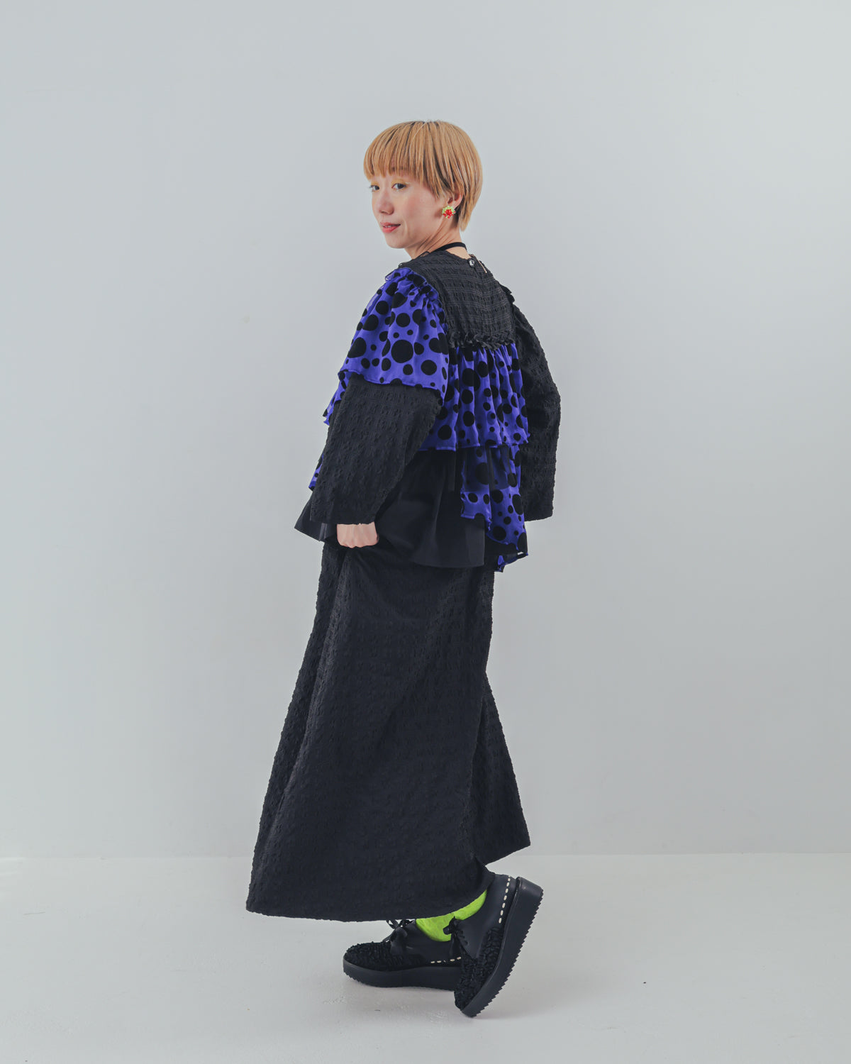 シャワードットレイヤードワンピース  ladies [352-0105-2]