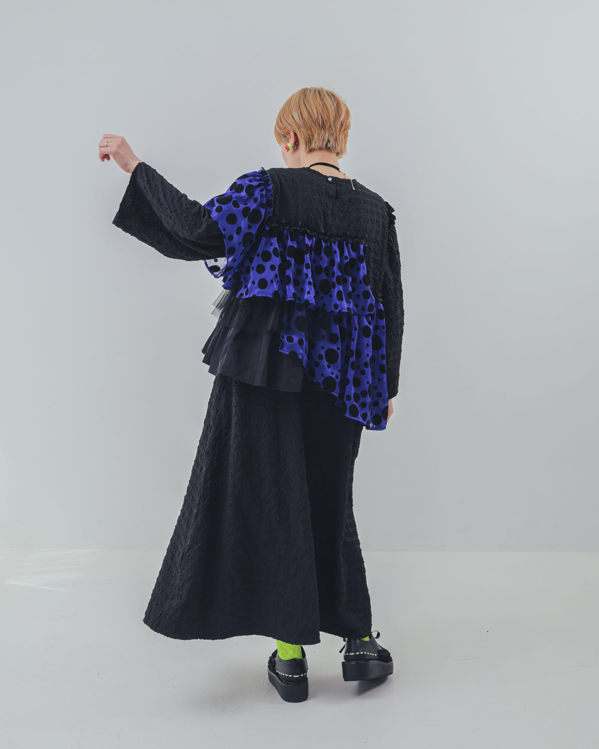 シャワードットレイヤードワンピース  ladies [352-0105-2]