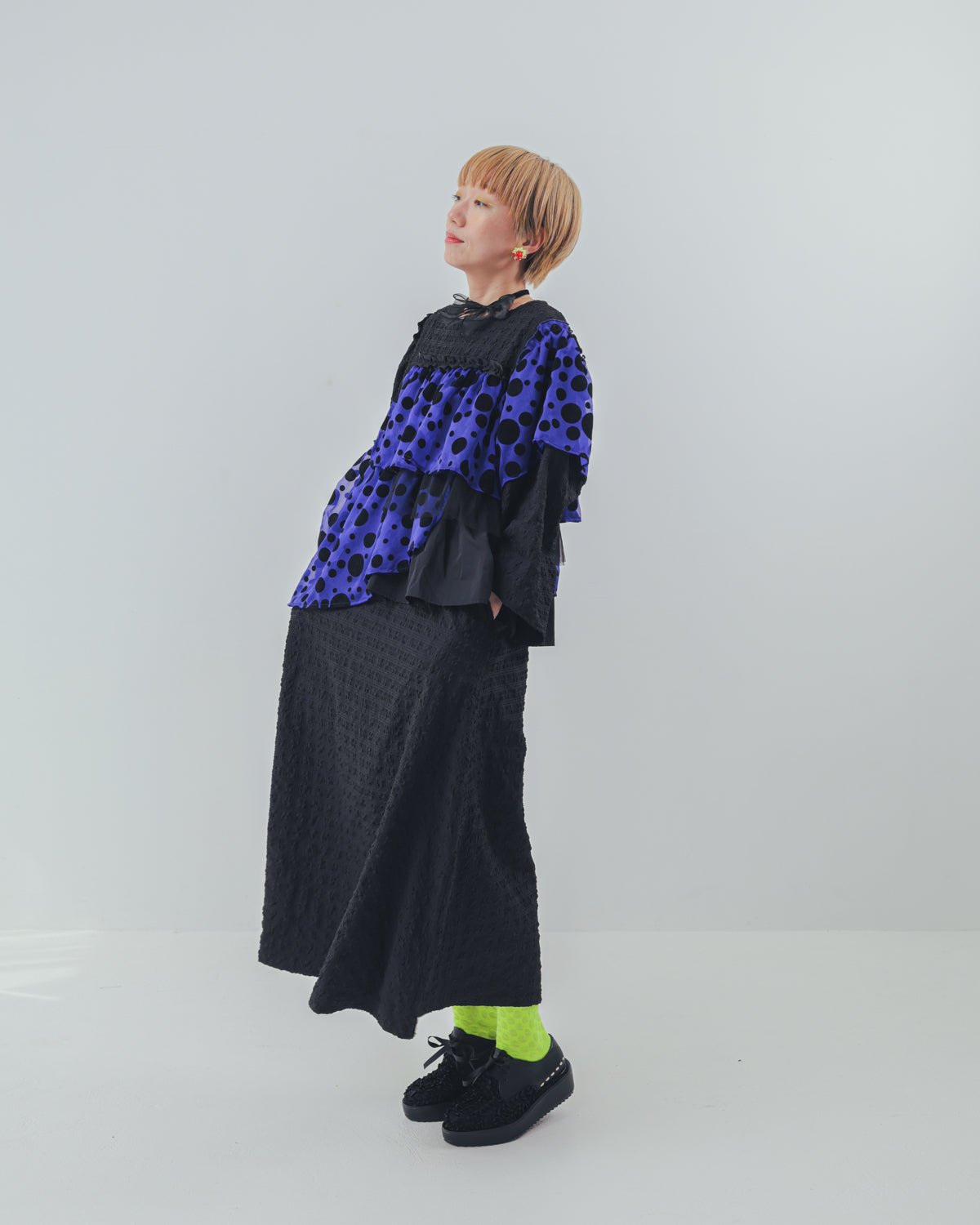 シャワードットレイヤードワンピース  ladies [352-0105-2]