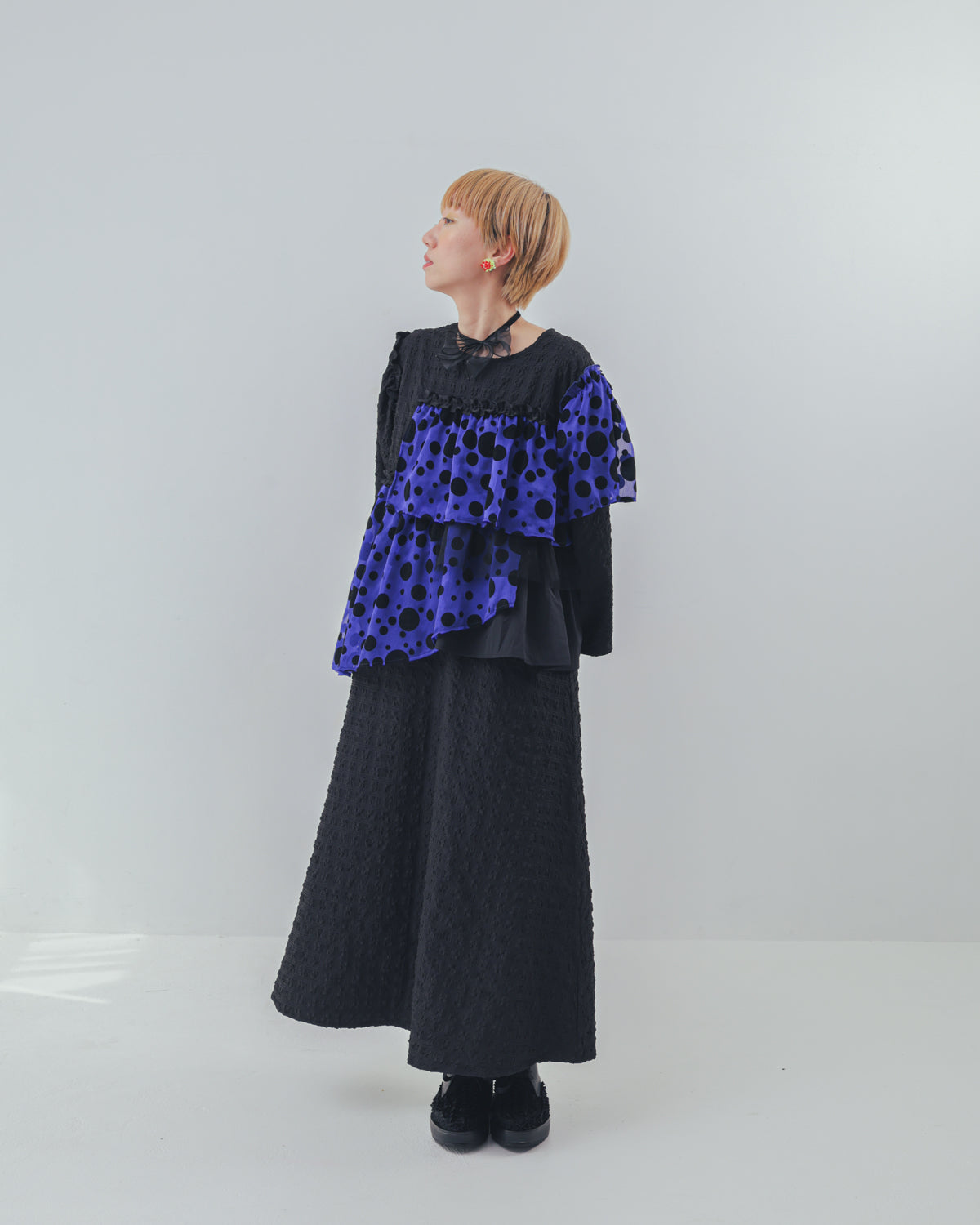 シャワードットレイヤードワンピース  ladies [352-0105-2]