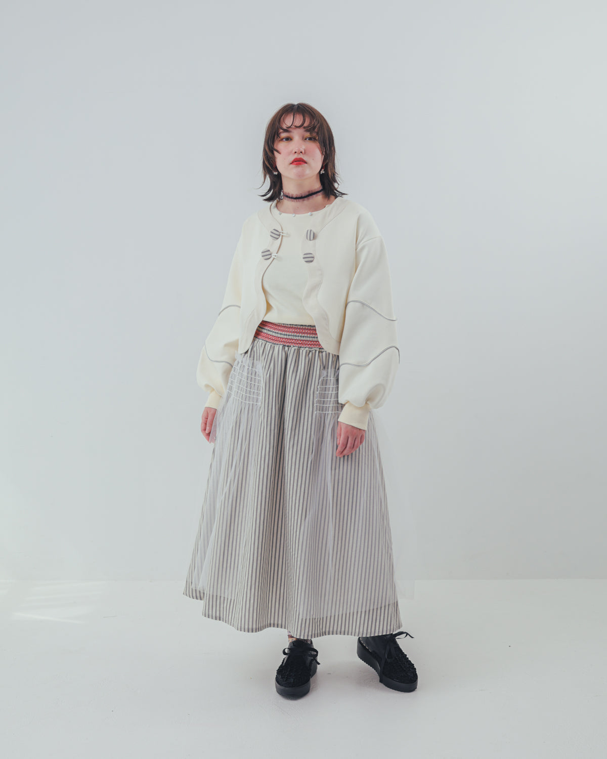 waveラインボンディングボレロ  ladies  [352-0503-2]