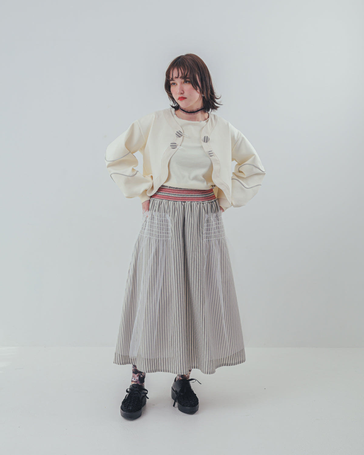 waveラインボンディングボレロ  ladies  [352-0503-2]