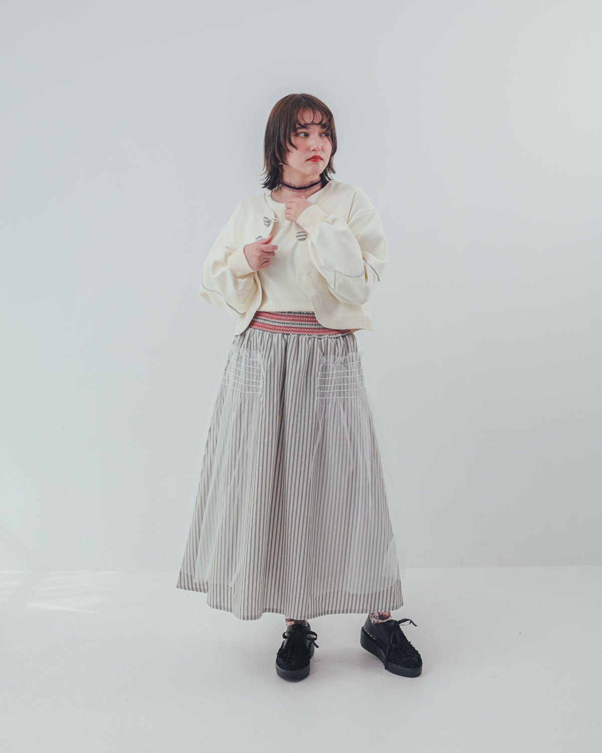 waveラインボンディングボレロ  ladies  [352-0503-2]