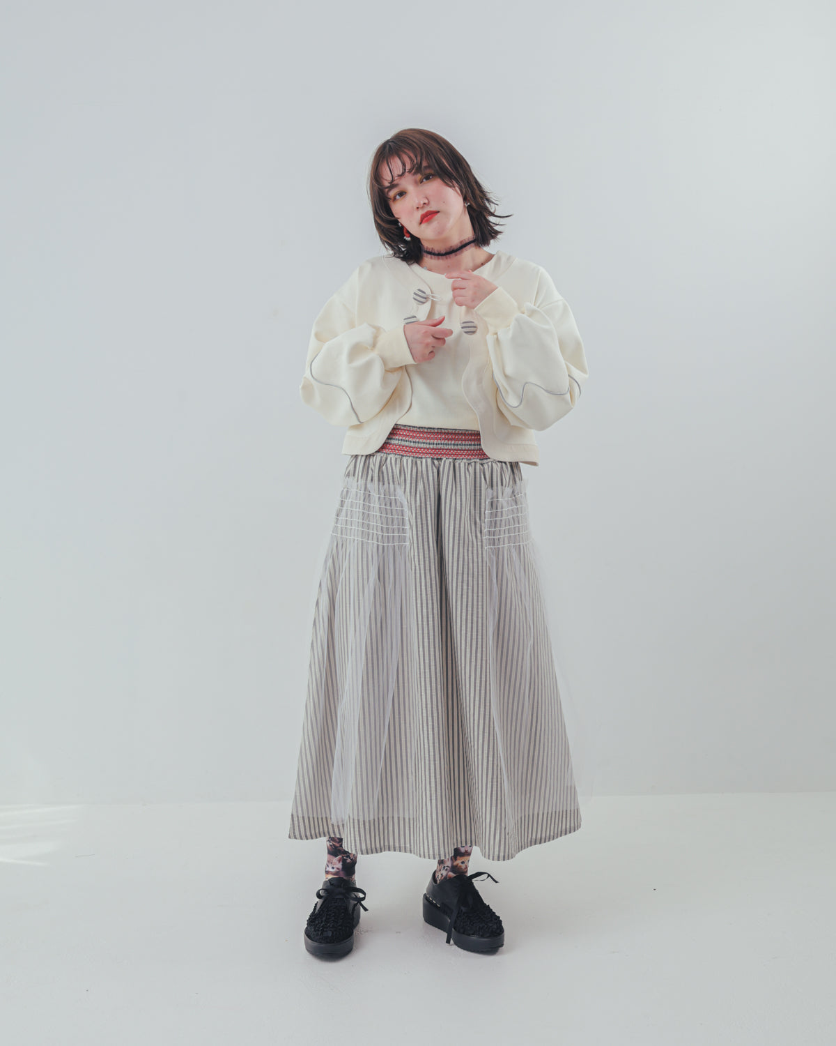 waveラインボンディングボレロ  ladies  [352-0503-2]