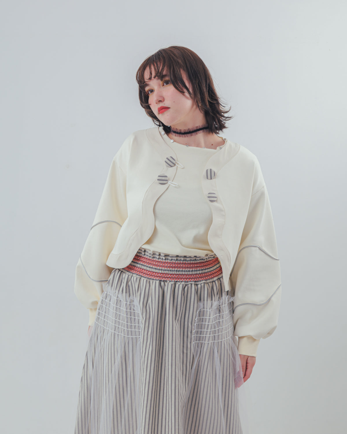 waveラインボンディングボレロ  ladies  [352-0503-2]