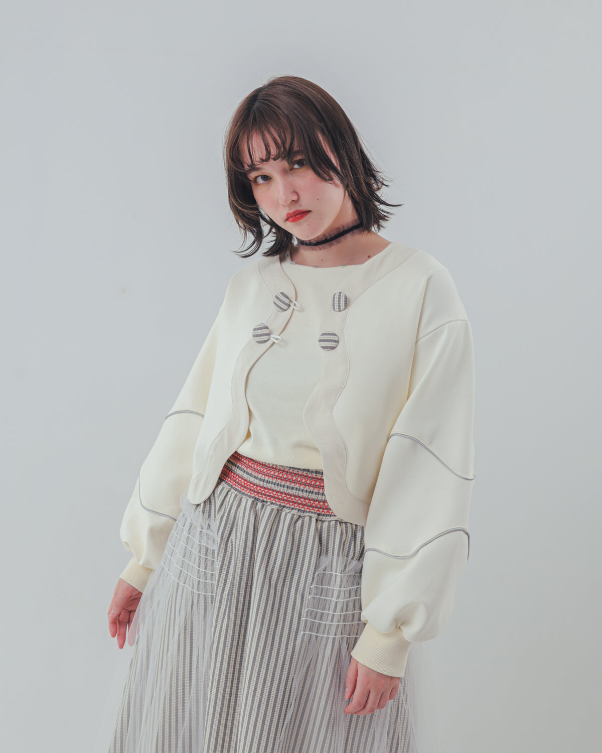 waveラインボンディングボレロ  ladies  [352-0503-2]