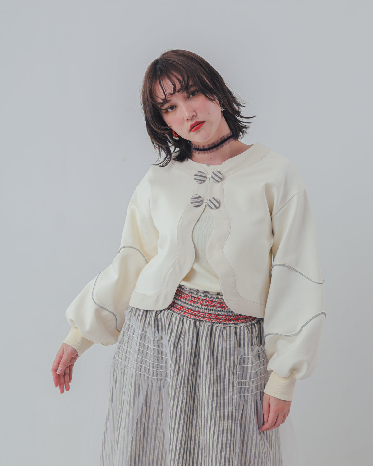 waveラインボンディングボレロ  ladies  [352-0503-2]