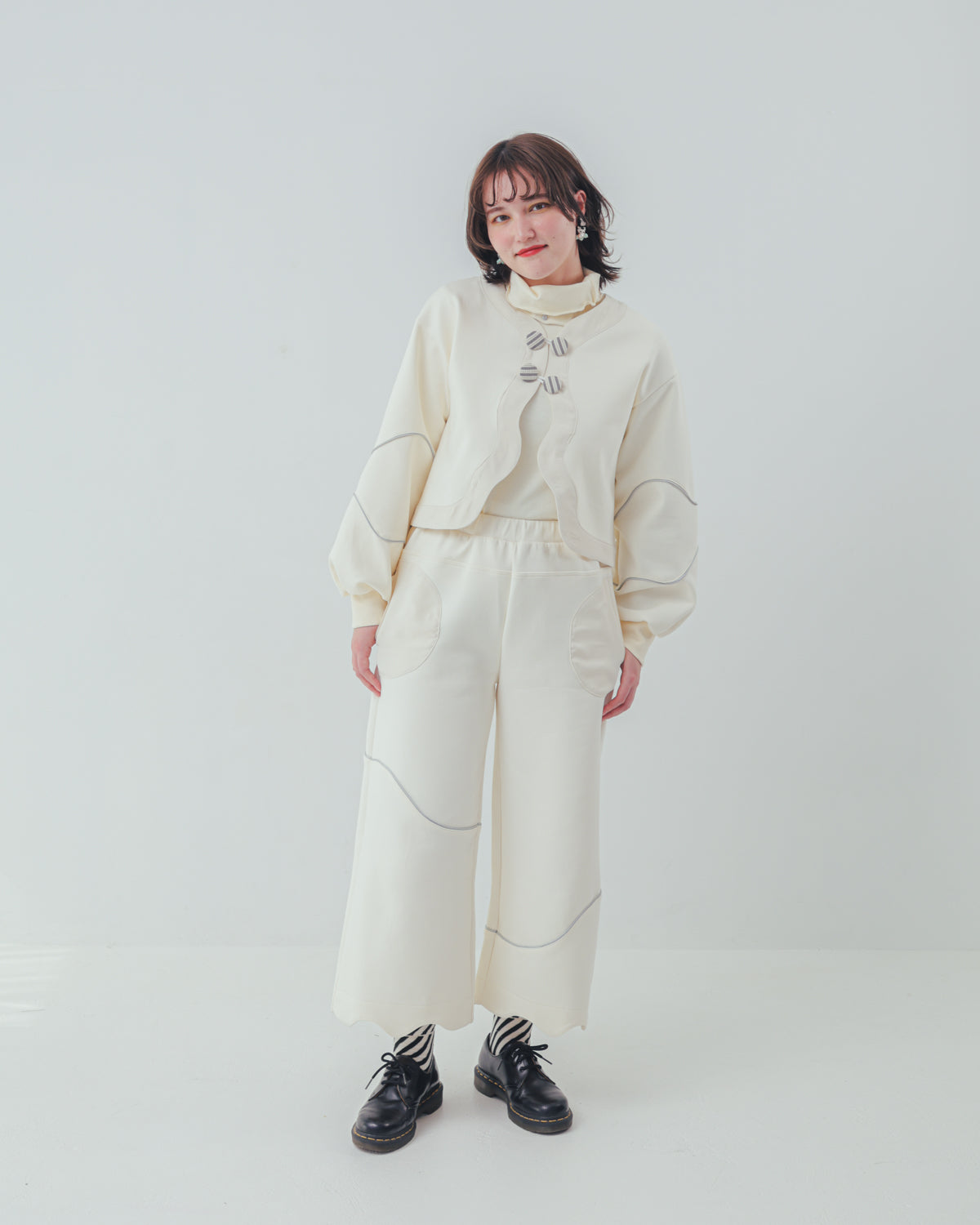 waveラインボンディングパンツ  ladies  [352-0904-2]