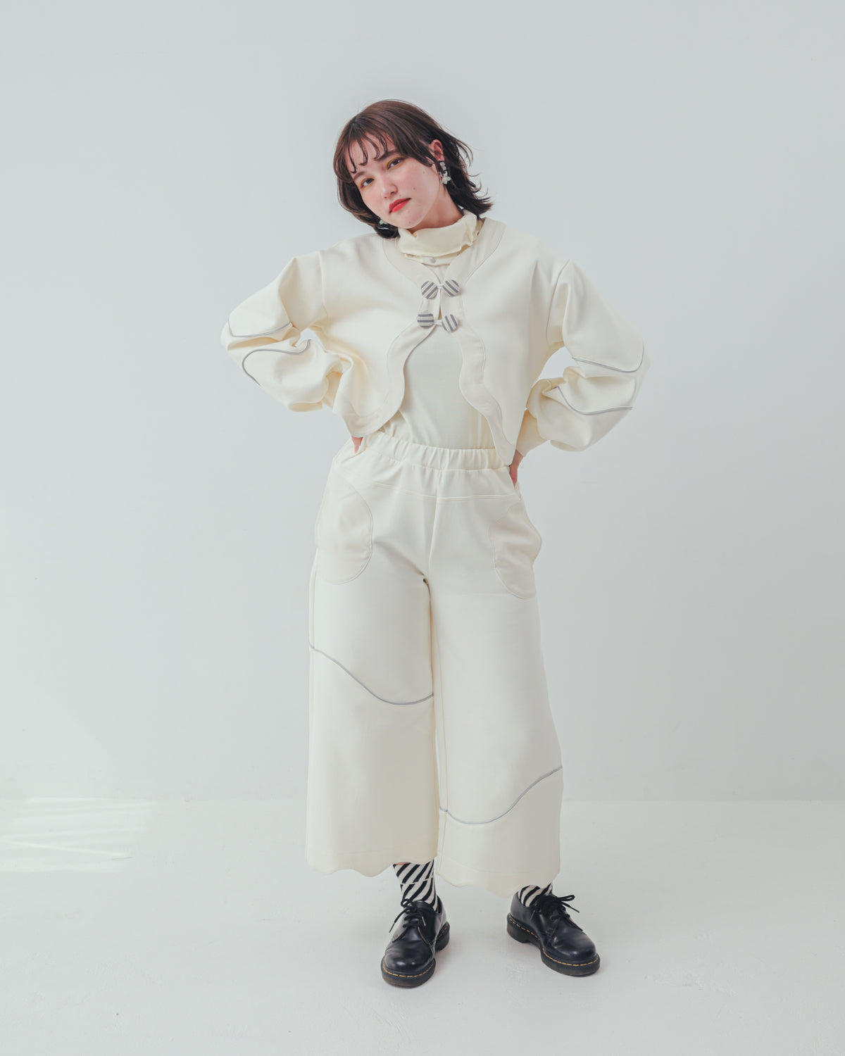 waveラインボンディングパンツ  ladies  [352-0904-2]