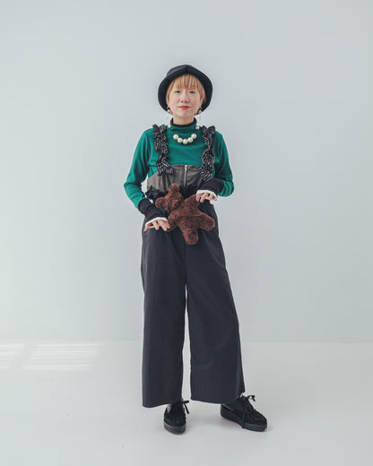 配色フィンガーハイネックtee  ladies   [352-1403-2]