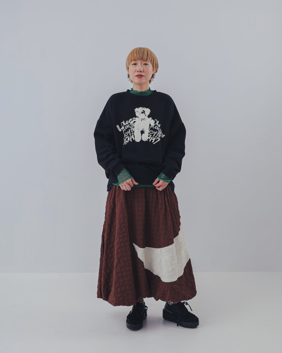 ぷっくりwriter bearトレーナー ladies [352-0707-2]