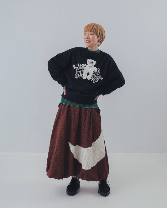 ぷっくりwriter bearトレーナー ladies [352-0707-2]