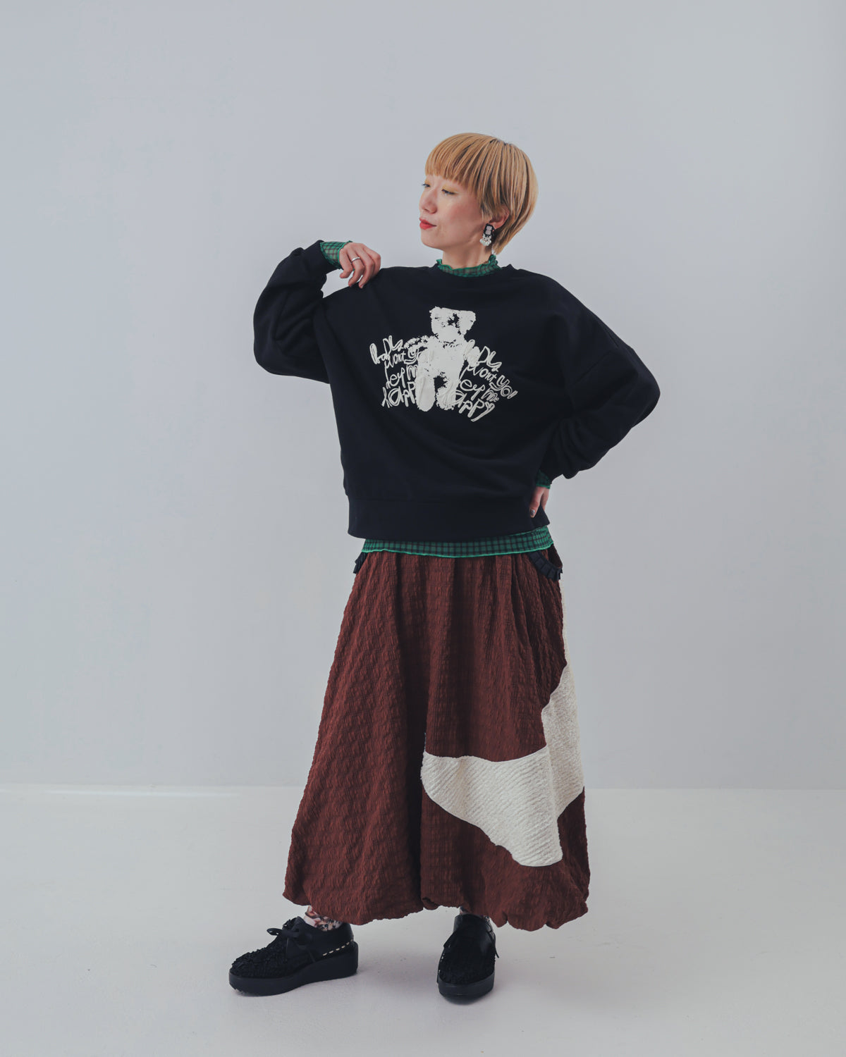moonシャギーバルーンスカート ladies   [352-1102-2]