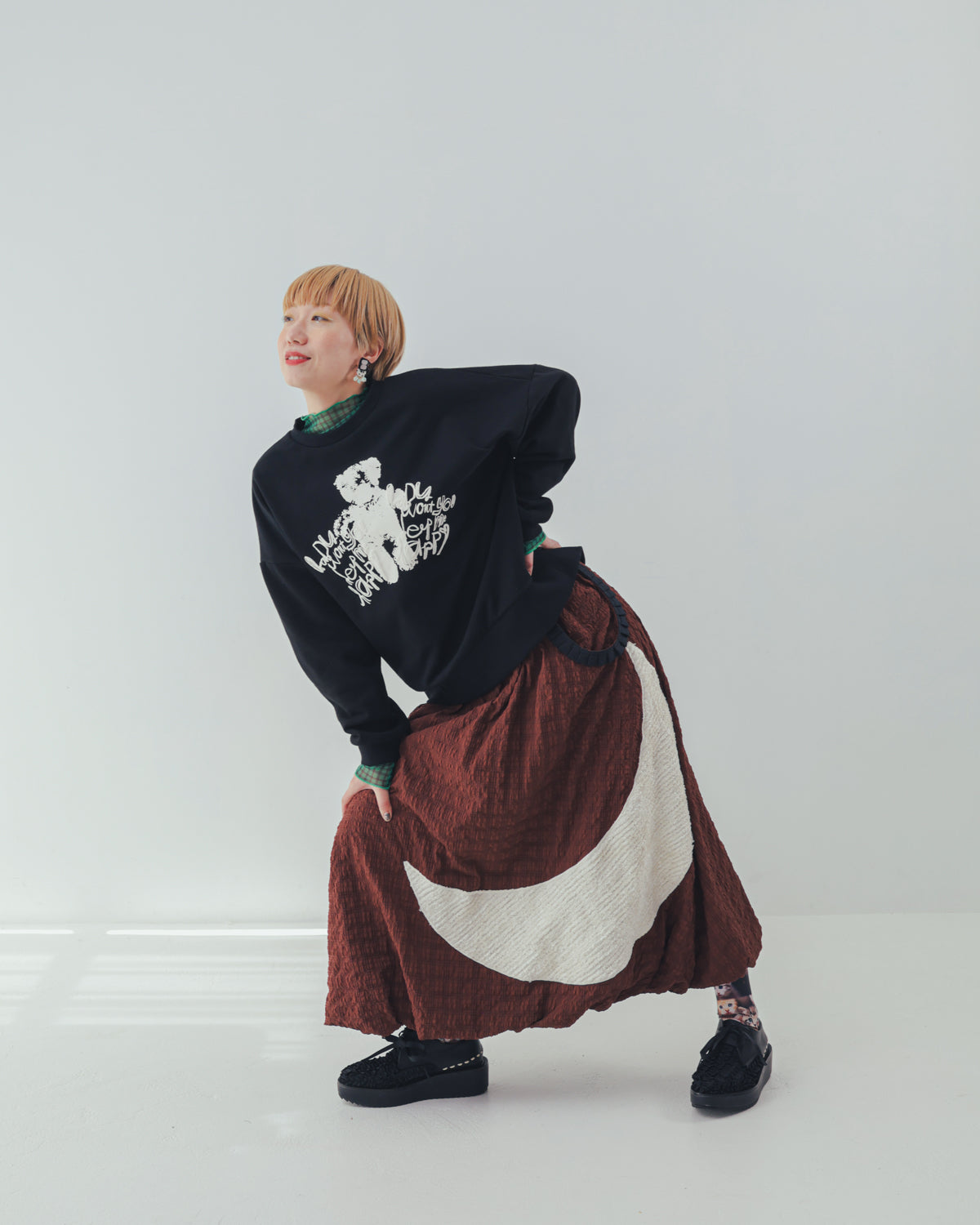 ぷっくりwriter bearトレーナー ladies [352-0707-2]