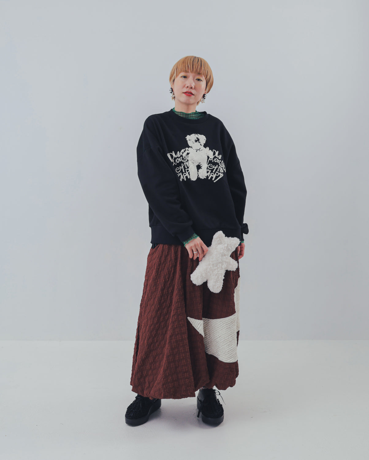 ぷっくりwriter bearトレーナー ladies [352-0707-2]
