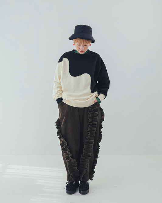 2ピースバイカラートレーナー  ladies  [352-0702-2]