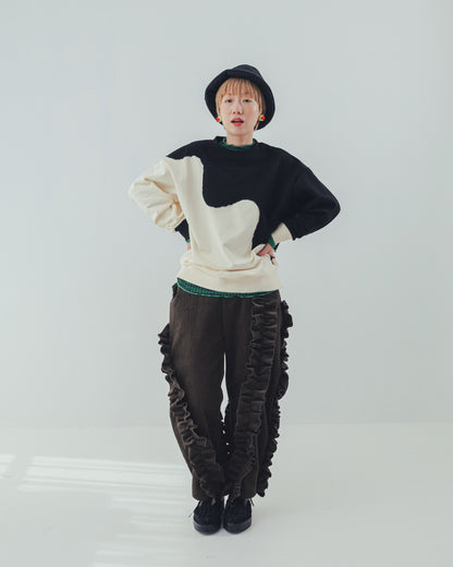 2ピースバイカラートレーナー  ladies  [352-0702-2]