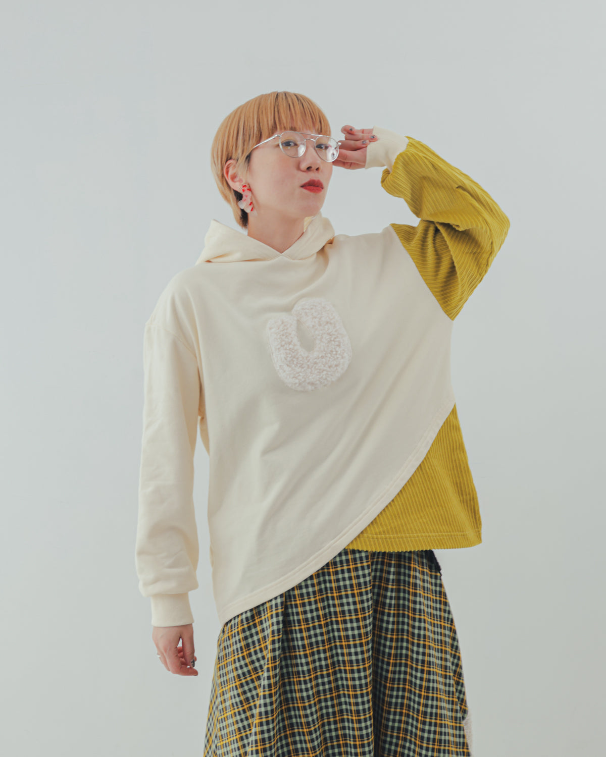 コーデュロイクロスフーディー ladies  [352-0705-2]