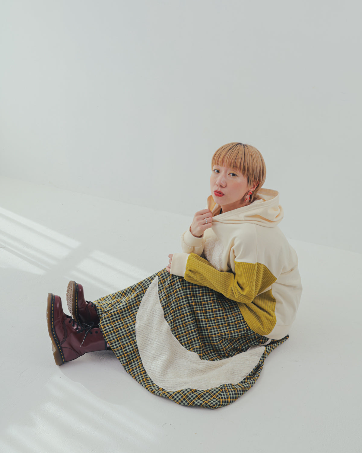 コーデュロイクロスフーディー ladies  [352-0705-2]