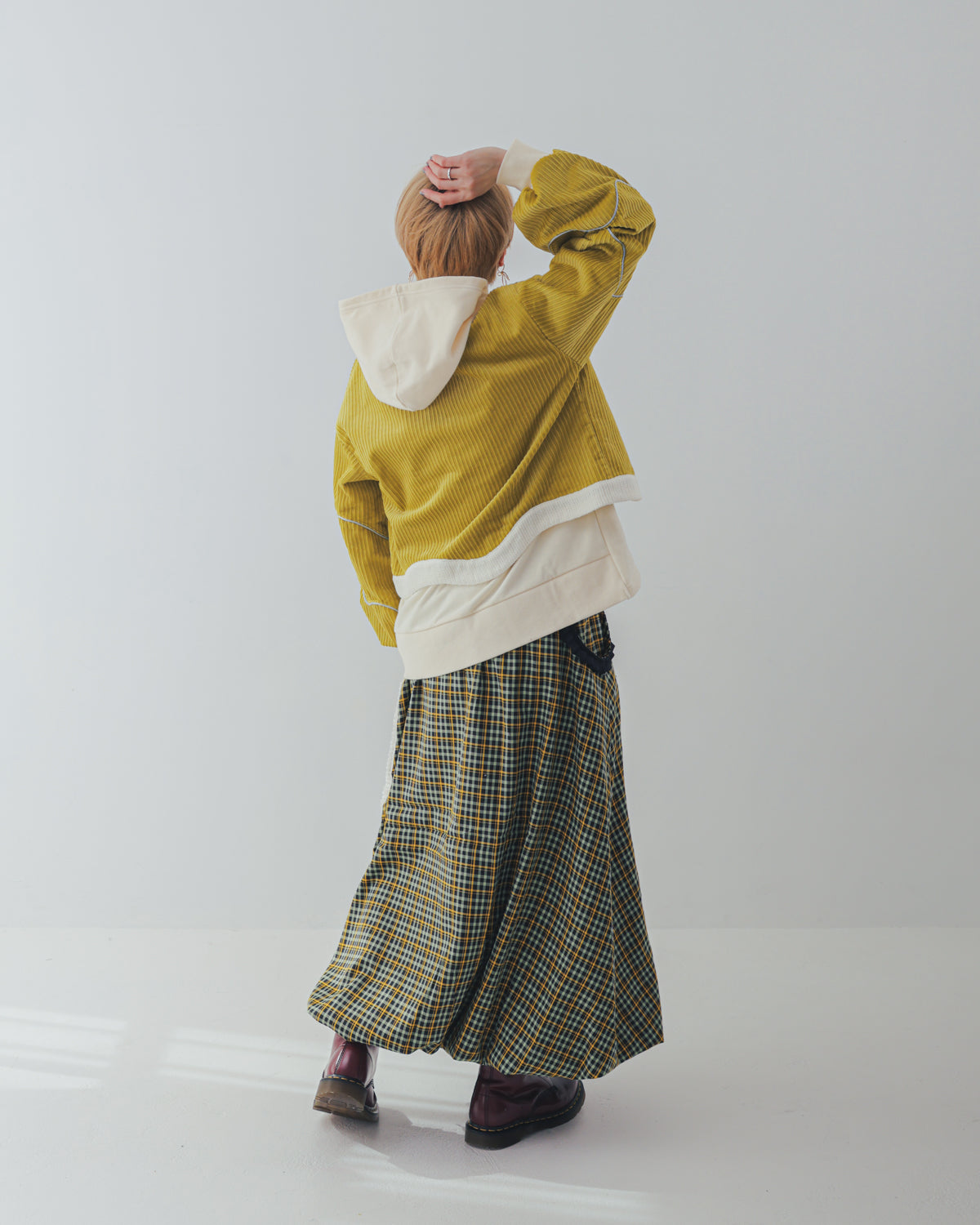waveラインコーデュロイボレロ   ladies  [352-0504-2]