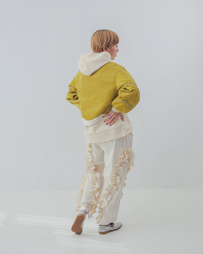 アシメフリルパンツ  ladies   [352-0907-2]