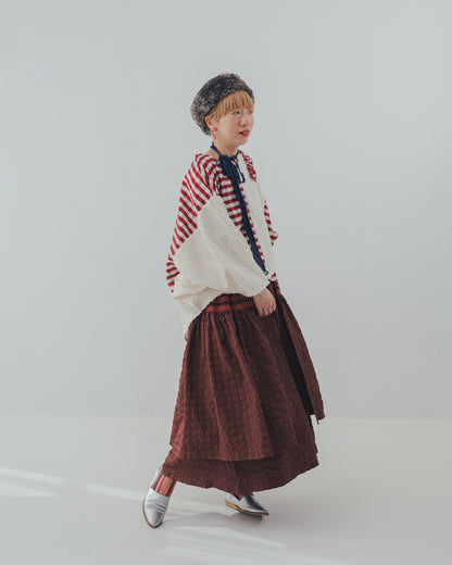 シャーリングデザインスカート ladies [352-1104-2]