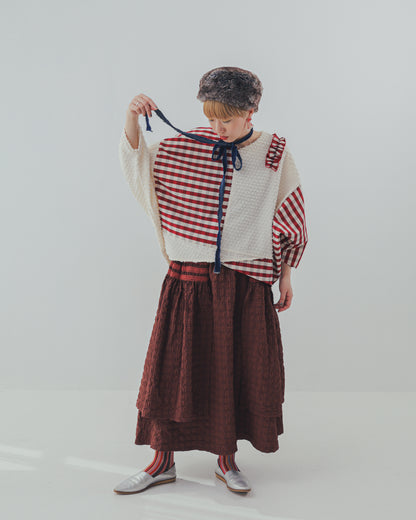 シャーリングデザインスカート ladies [352-1104-2]