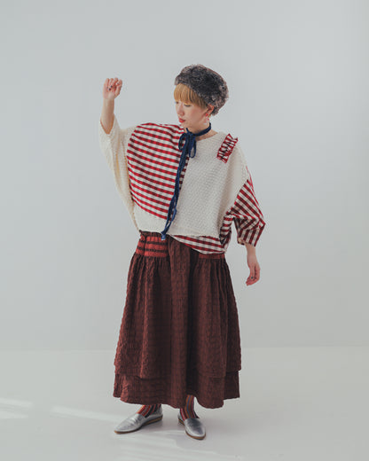 シャーリングデザインスカート ladies [352-1104-2]