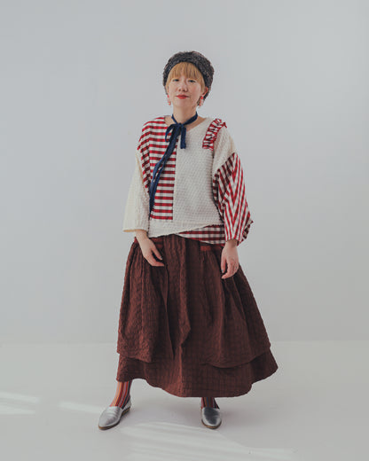 シャーリングデザインスカート ladies [352-1104-2]