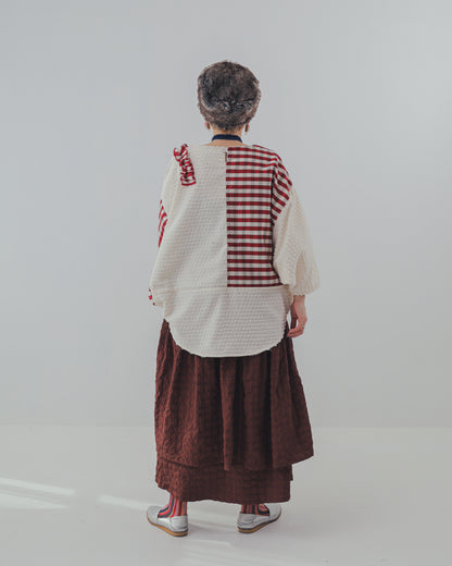 シャーリングデザインスカート ladies [352-1104-2]
