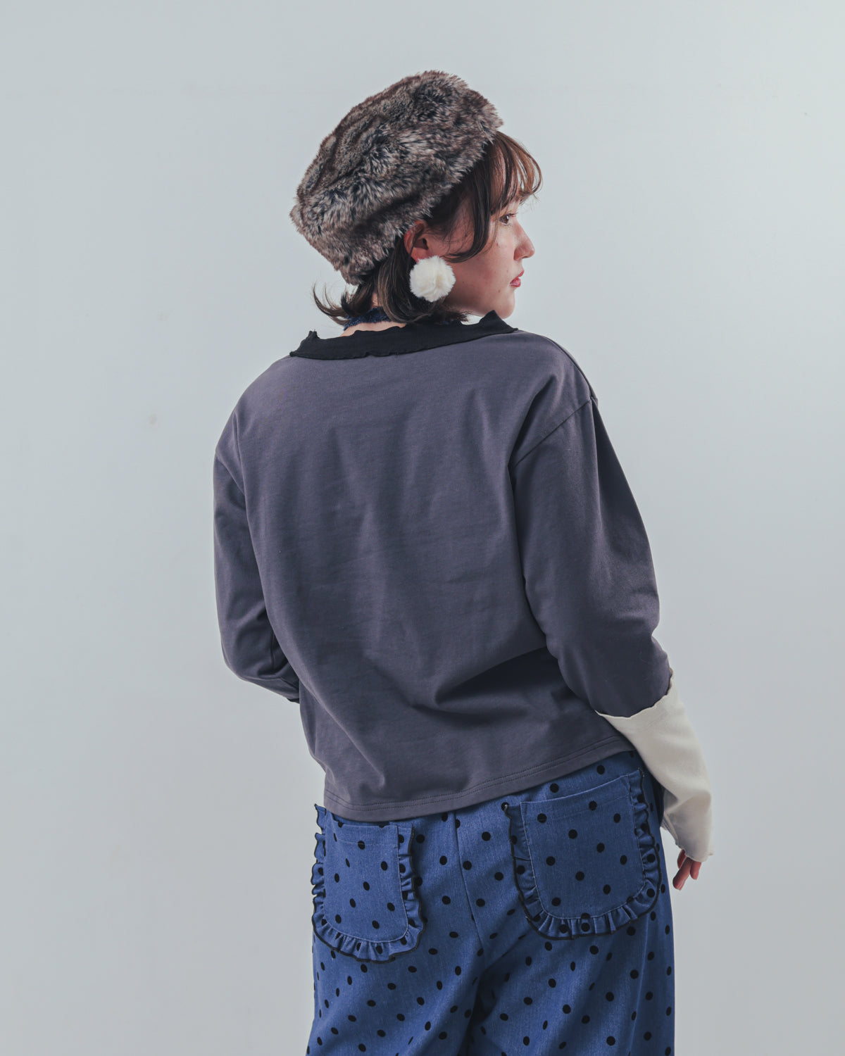 カラフルスリーブtee  ladies  [352-1404-2]