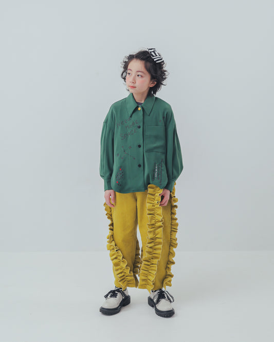 コーデュロイアシメフリルパンツ    [352-0909-1]