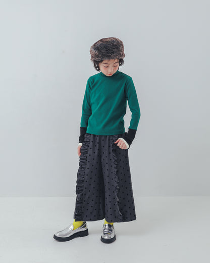 配色フィンガーハイネックtee     [352-1403-1]