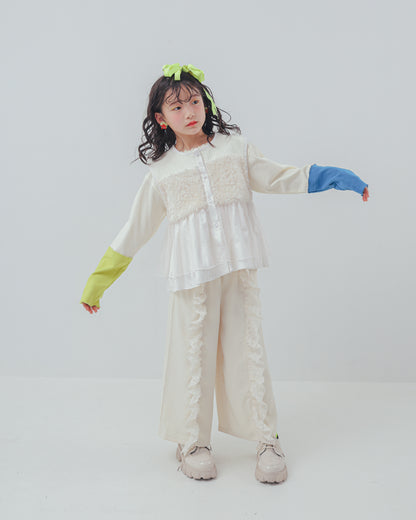 フリンジフリルワイドパンツ    [352-0902-1]