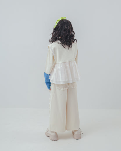 フリンジフリルワイドパンツ    [352-0902-1]