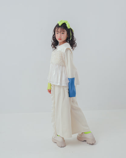 フリンジフリルワイドパンツ    [352-0902-1]