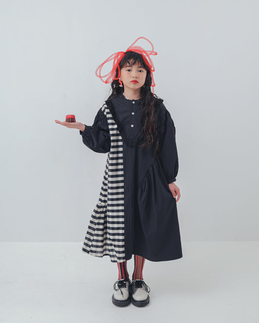 2ピースブロックチェックワンピース  [352-0103-1]