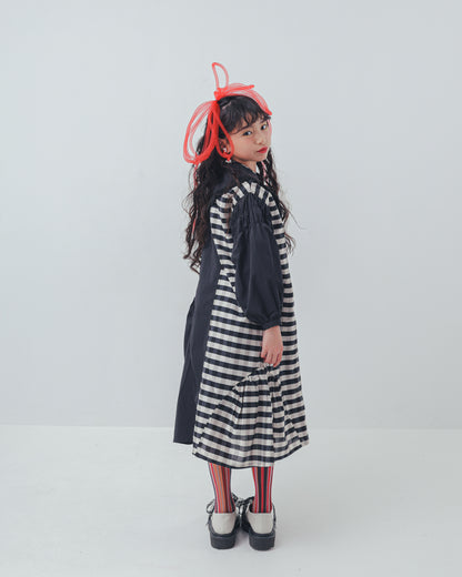 2ピースブロックチェックワンピース  [352-0103-1]