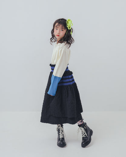 シャーリングデザインスカート   [352-1104-1]