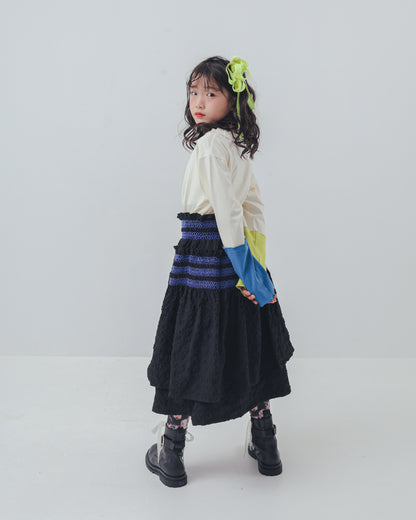 シャーリングデザインスカート   [352-1104-1]