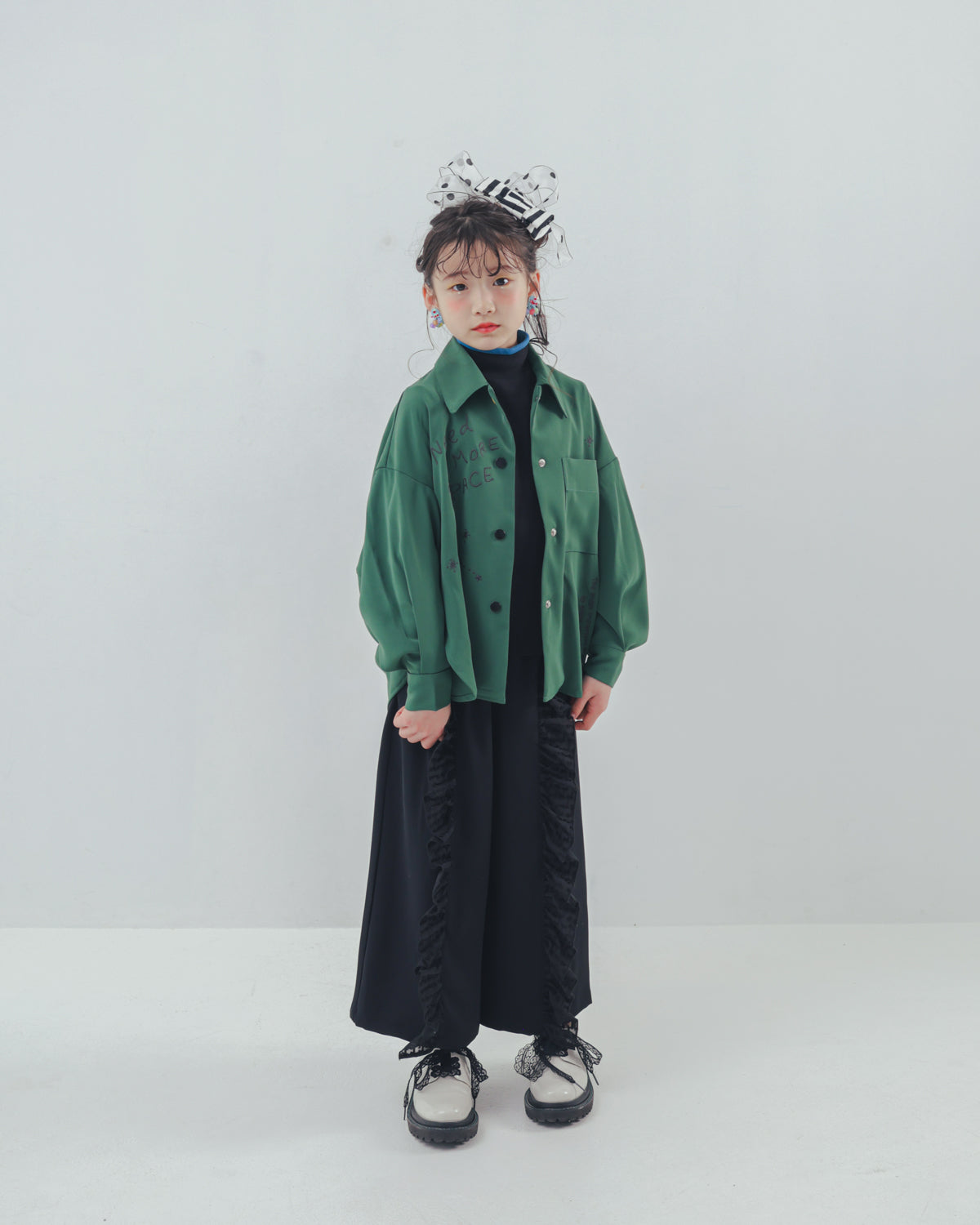 フリンジフリルワイドパンツ    [352-0902-1]