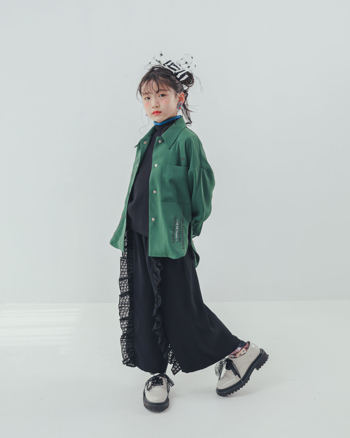 フリンジフリルワイドパンツ    [352-0902-1]