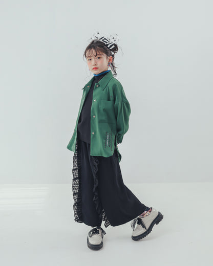 フリンジフリルワイドパンツ    [352-0902-1]