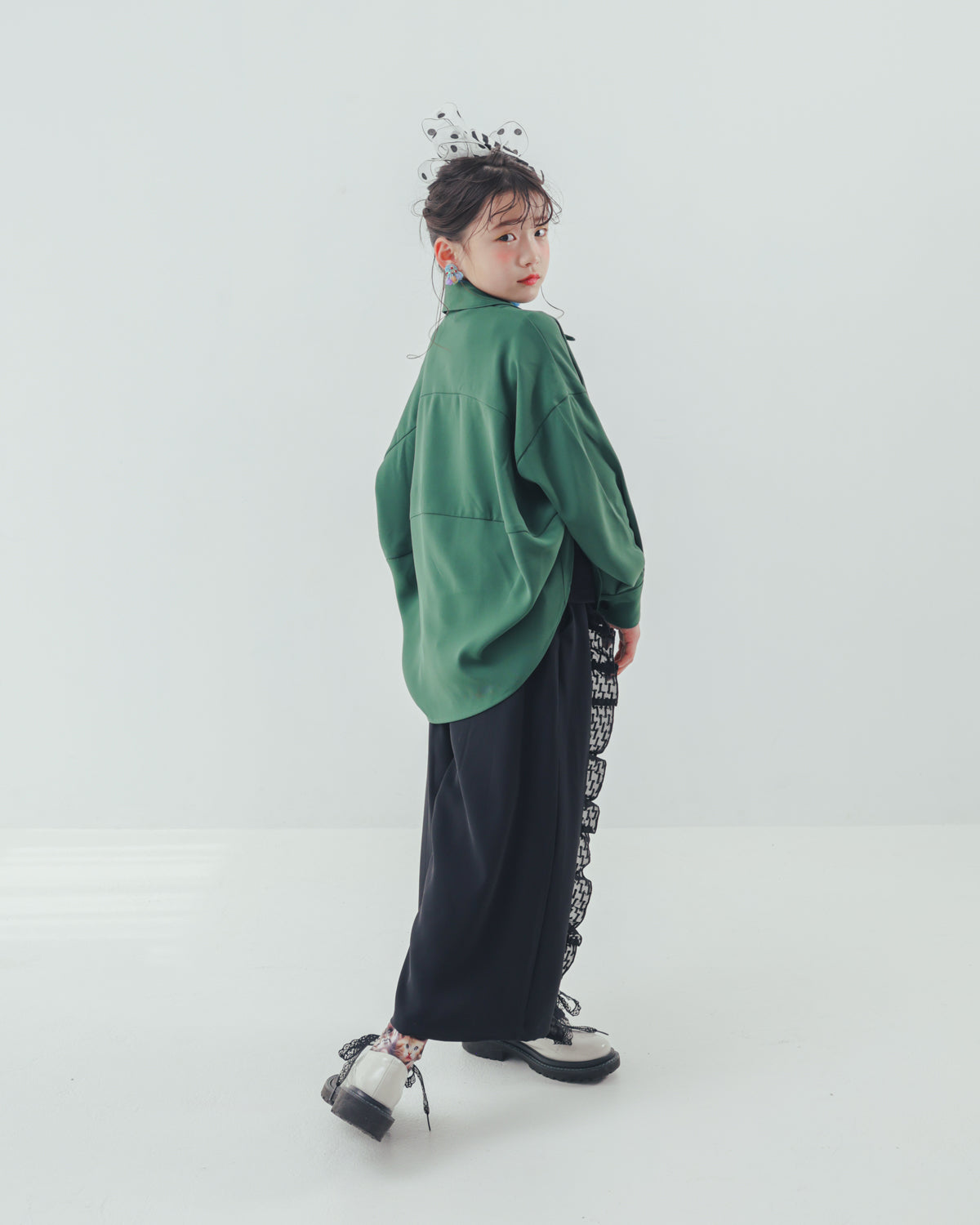 フリンジフリルワイドパンツ    [352-0902-1]