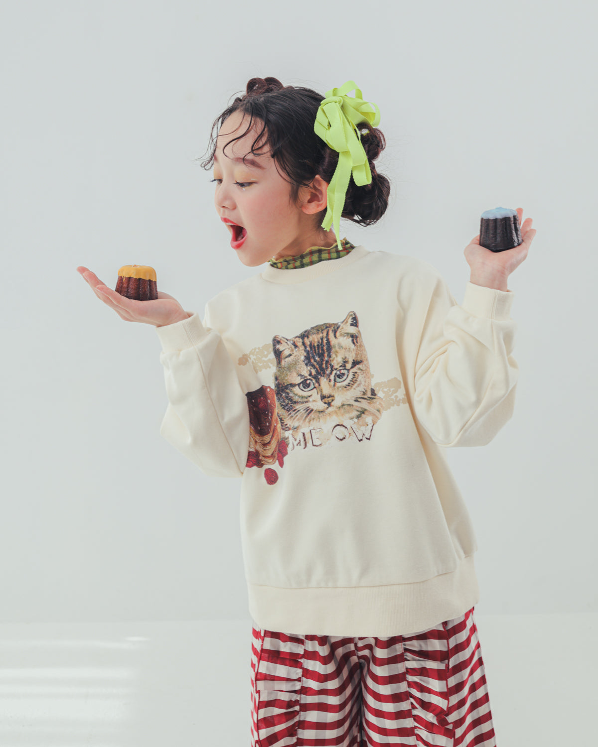 チェック柄シアーカットソー    [352-1401-1]