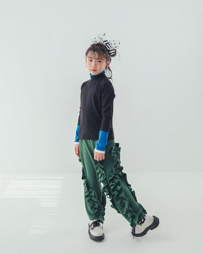 配色フィンガーハイネックtee     [352-1403-1]