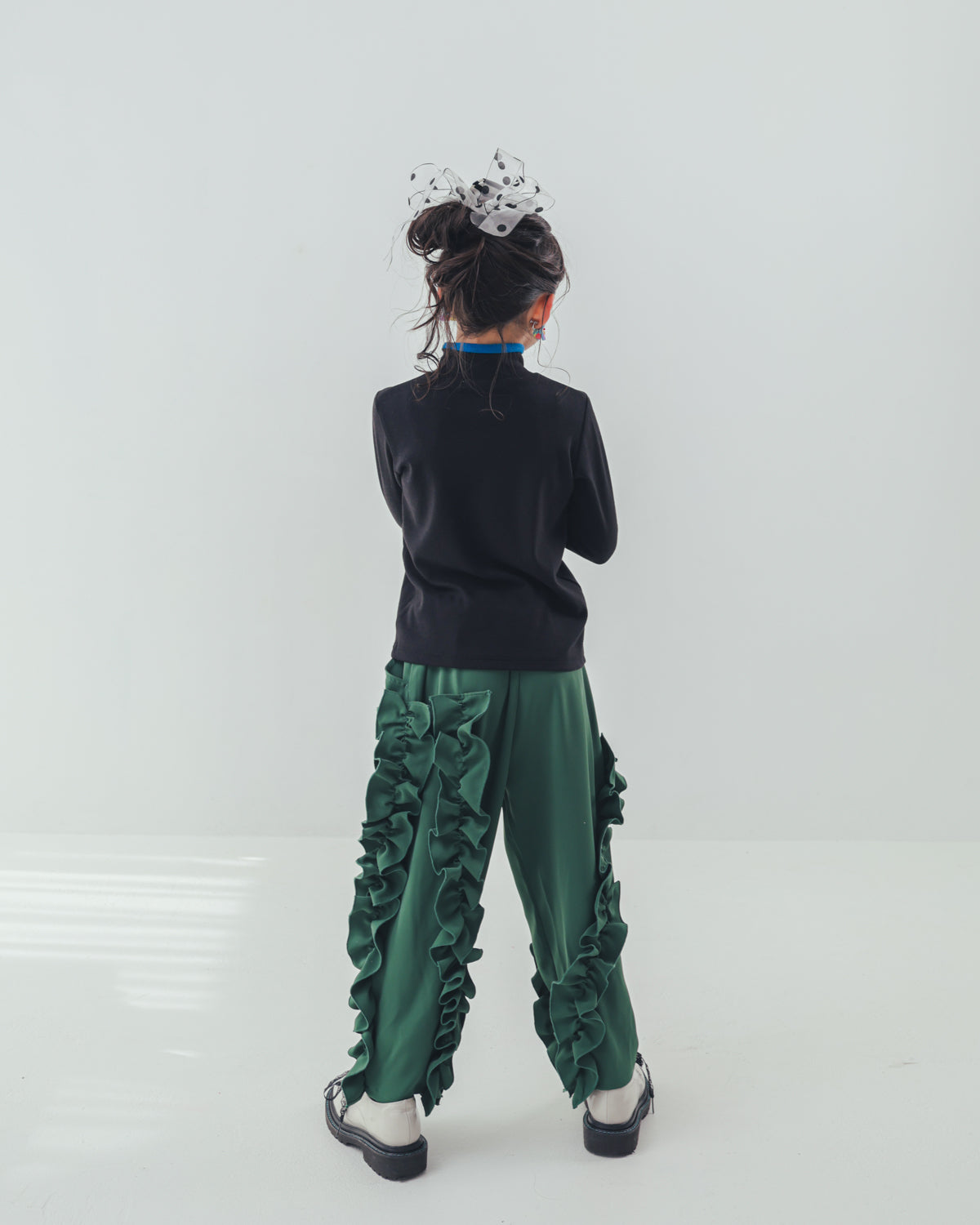 配色フィンガーハイネックtee     [352-1403-1]