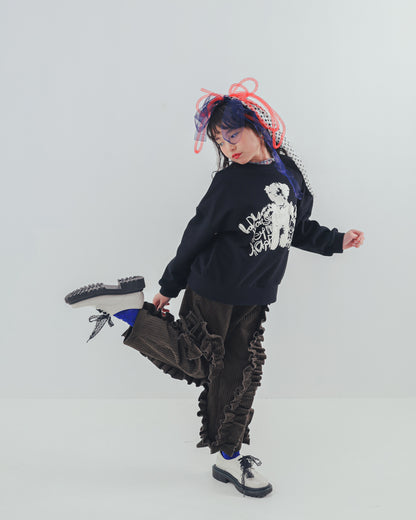 コーデュロイアシメフリルパンツ    [352-0909-1]