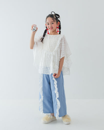 alphabetオーガンジーフレアースリーブ [162-0604-1]