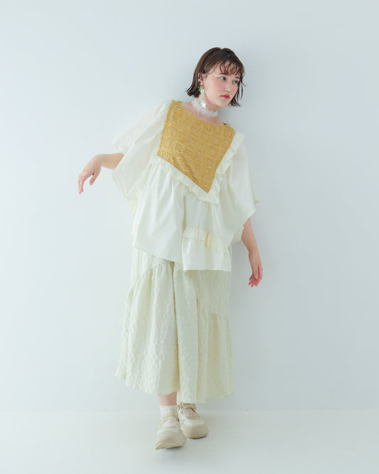 フリンジドルマンスリーブワンピース [162-0102-2]